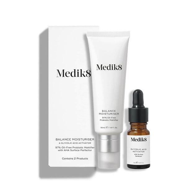 Medik8 Balance Moisturiser with Glycolic Acid Activator 50ml