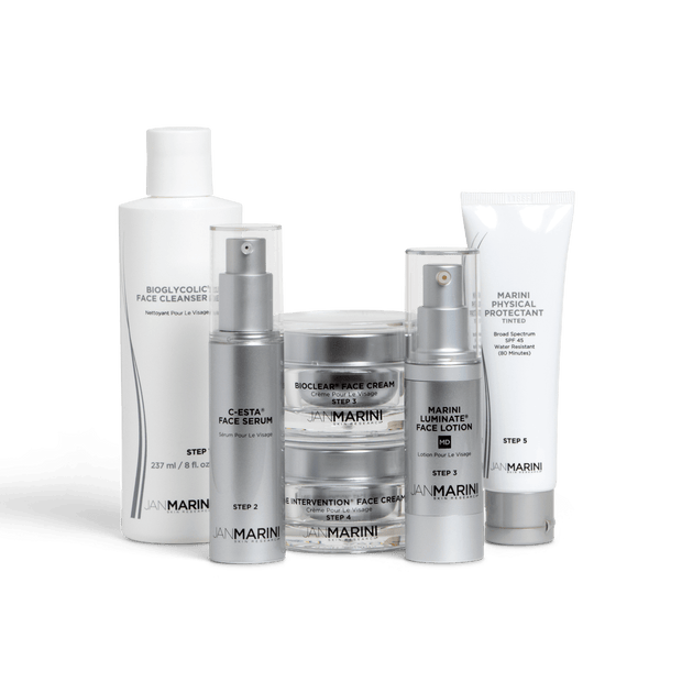 Jan Marini A Skin Care Management System – 6 Product kits including MD Accelerator illuminate face lotion - The Yvette Clinic