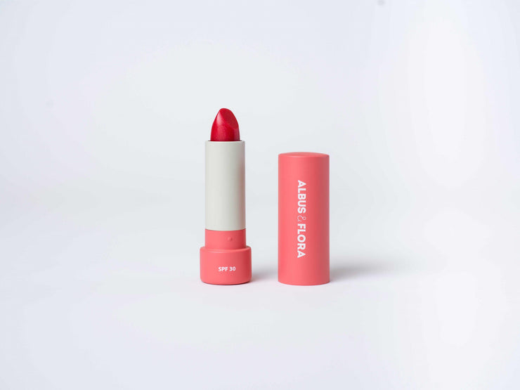 Albus and Flora Lip Balm SPF 30 - Snowberry Red - The Yvette Clinic