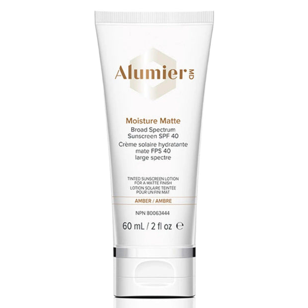 Alumier MD Moisture Matte Broad Spectrum Sunscreen SPF40 Amber - The Yvette Clinic