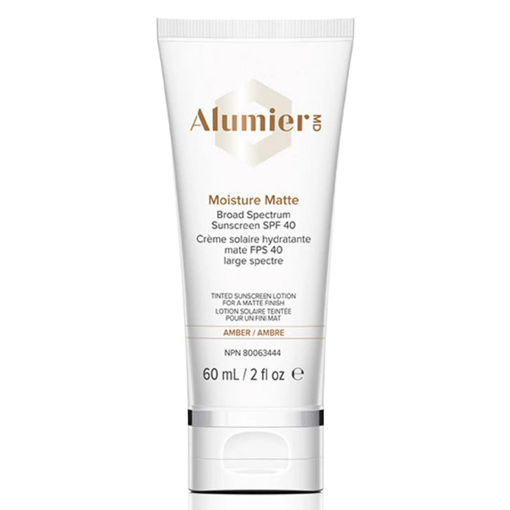 Alumier MD Moisture Matte Broad Spectrum Sunscreen SPF40 Amber - The Yvette Clinic